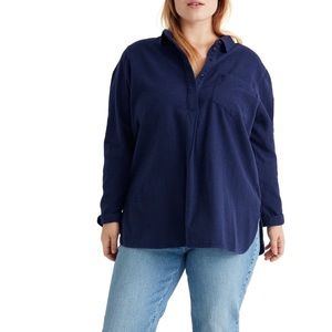 Madewell Flannel Classic Ex Boyfriend Shirt